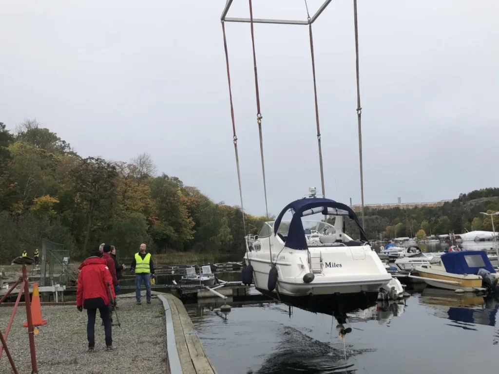 torrsättning av båten