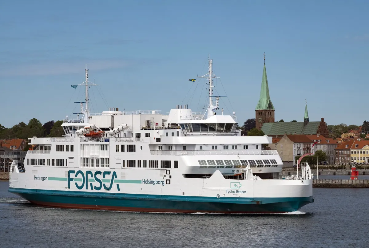 Res med båt mellan Helsingborg och Helsingör