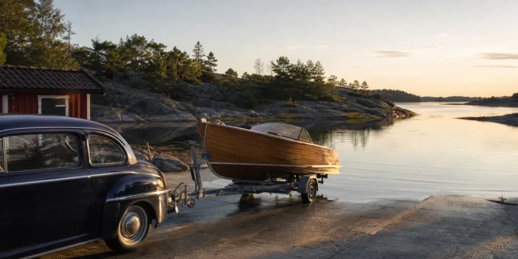 Båttrailer med B-körkort: hur mycket får du dra