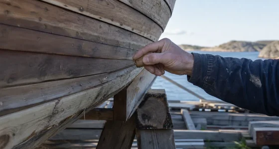 Röta i träbåt: hitta, bedöma och laga rötskador
